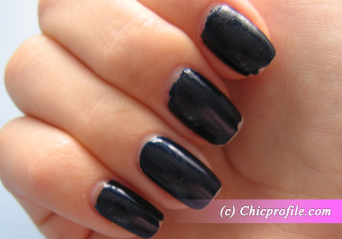 Essie Midnight Cami after 6 days Review: Essie Midnight Cami   Photos + Swatches