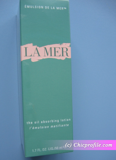 La Mer Oil Absorbing Lotion box La Mer The Oil Absorbing Lotion   Review + Photos