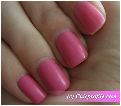 Kinetics Change it up Rosebud matte top coat after 5 days Kinetics Rosebud Nail Polish from the Change It Up! Spring 2010 Collection   Review, Photos, Swatches