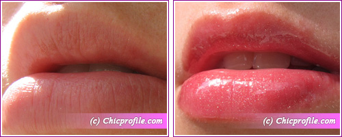 Clinique Long Last Glosswear SPF15 Bonfire lip swatch naked lips Clinique Long Last Glosswear SPF 15 in Bonfire   Review, Photos, Lip Swatches