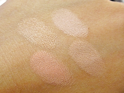 Guerlain Colors fall 2010 four color trimming blush swatches Guerlain Colors (Couleurs) Makeup Collection for Fall 2010   Information, Photos & Swatches