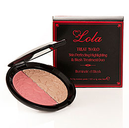 Lola 2010 Dress to impress treat and glo duo blush Lola Dress to Impress Makeup Collection for Summer 2010