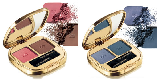 Dolce Gabbana Evocative Beauty fall 2010 eyeshadow color duo swatch Dolce and Gabbana Evocative Beauty Makeup Collection for Fall 2010