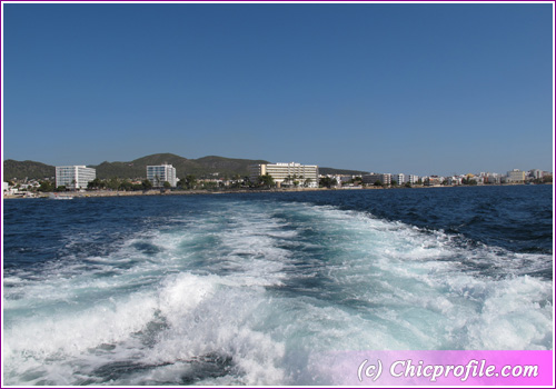 Ibiza July 2010 view from the ferry boat ChicProfile returns from Vacation