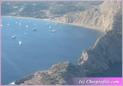 Ibiza July 2010 yacths view from the plane ChicProfile returns from Vacation