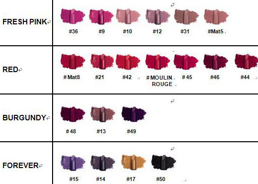 Make-Up-For-Ever-Rouge-Artist-Intense-fall-2010-promo-swatches- Make Up For Ever Rouge Artist Intense fall 2010 promo swatches Make Up For Ever Rouge Artist Intense Lipstick for Fall 2010 Photos and Promo Swatches