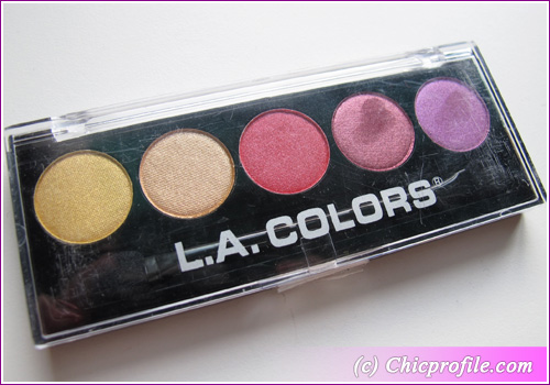 L.A.Colors-Eyeshadow-Palette L.A.Colors Eyeshadow Palette L.A. COLORS 5 Color Metallic Eyeshadow Palette in Wildflowers Review, Photos, Swatches