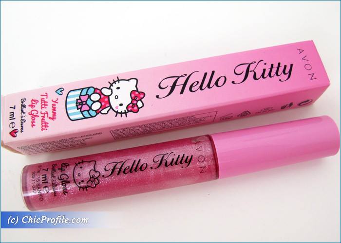 Hello Kitty Yummy Tutti Frutti Lip Gloss Review, Swatches, Photos