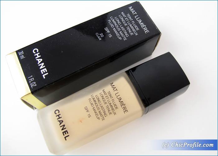 Chanel Mat Lumiere Long Lasting Luminous Matte Fluid Makeup SPF 15 Review,  Swatches, Photos - Beauty Trends and Latest Makeup Collections