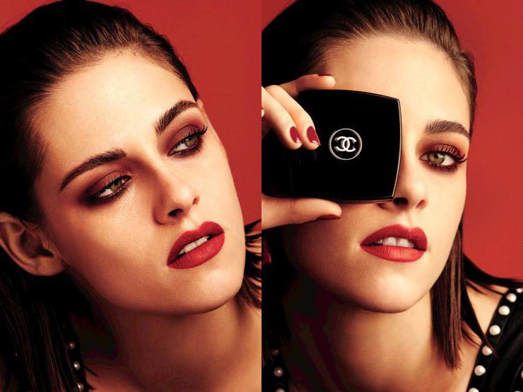 CHANEL - LE MAT DE CHANEL FALL-WINTER 2018 COLLECTION Pushed to the  extreme: Dark navy matte eyes paired with vivid red matte lips create a  bold makeup look. Dare to go matte.