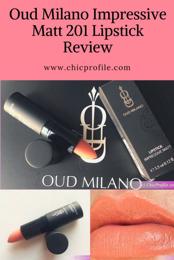 OudMilanoImpressiveMatte201LipstickReviewSwatches Beauty
