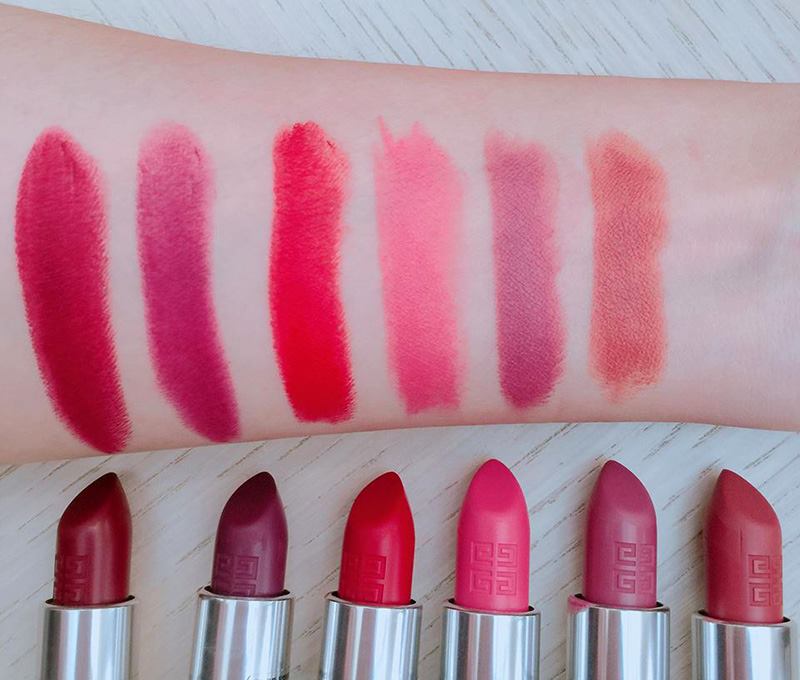 Givenchy-Le-Rouge-Mat-2018-Swatches - Beauty Trends and Latest Makeup  Collections | Chic Profile