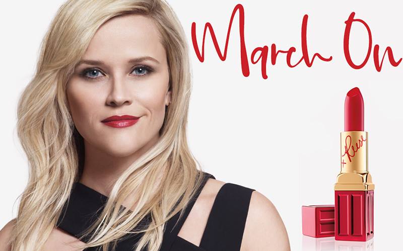 Bygger fire gange Auto Elizabeth Arden We March On Lipstick with Reese Witherspoon - Beauty Trends  and Latest Makeup Collections | Chic Profile