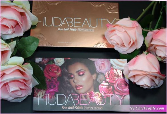 Huda Beauty Rose Gold Remastered Palette, Review, Swatches - Beauty ...