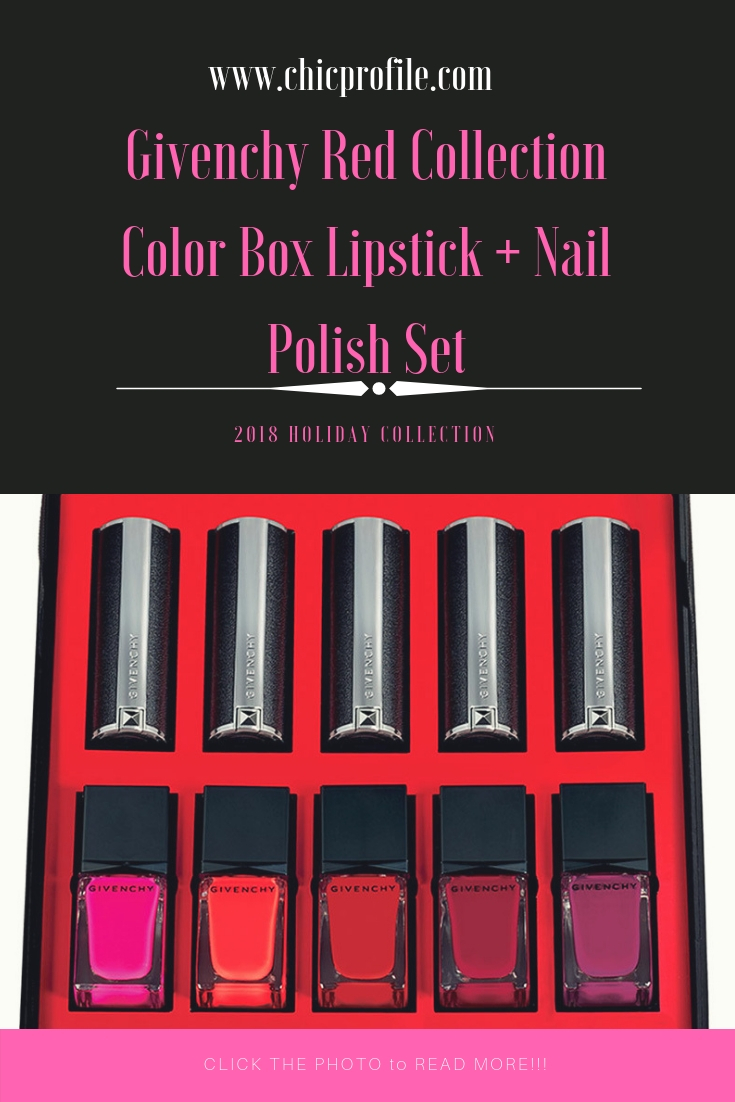 GivenchyColorBoxLipstickNailPolishSetRedCollectionReview