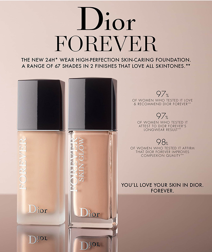 Christian Dior Foundation Colour Chart