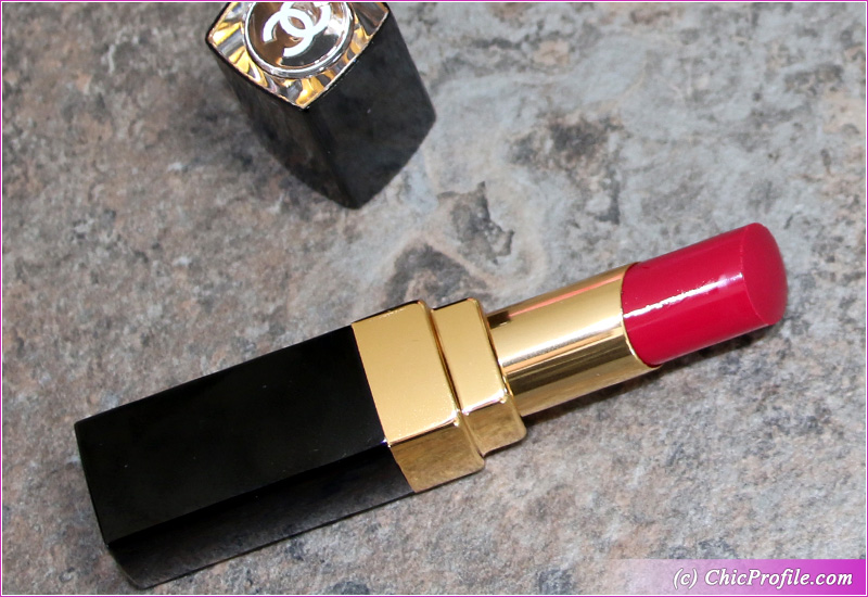 Chanel Desir Rouge Coco Flash Review, Swatches, Makeup Look Chanel Desir Rouge  Coco Flash Review