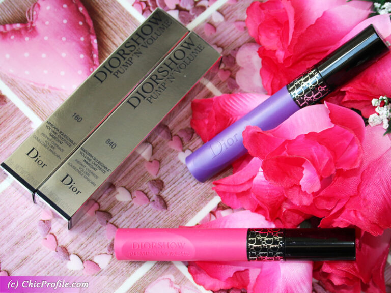 Dior Diorshow Pump'n'Volume Mascara Review Pink Pump & Purple Pump