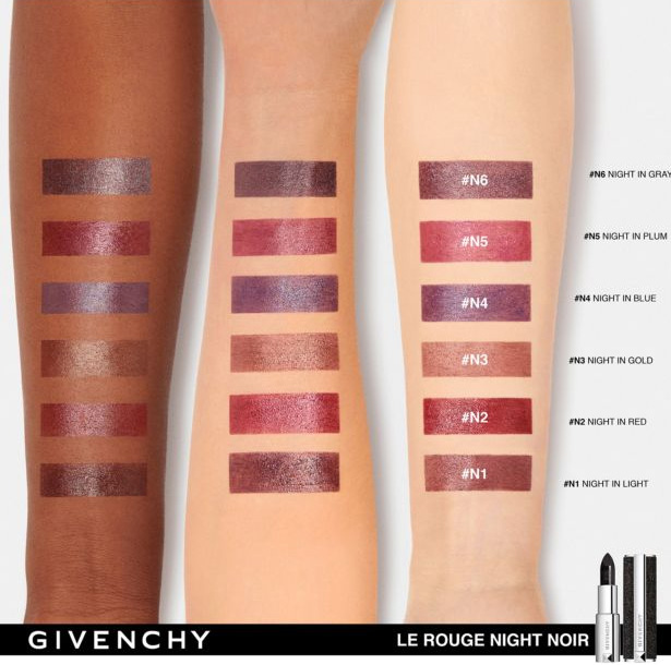 Givenchy-Le-Rouge-Night-Noir-Lipstick-Swatches - Beauty Trends and Latest  Makeup Collections | Chic Profile