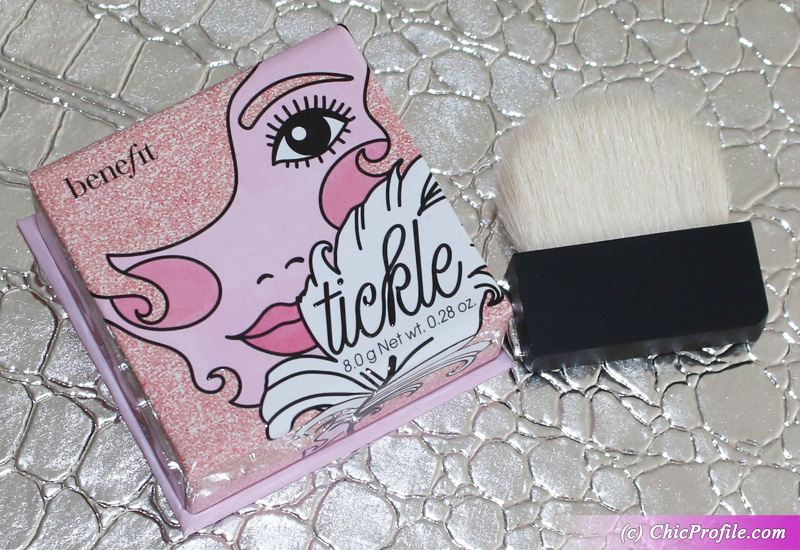 Benefit Cosmetics Tickle Golden Pink Powder Highlighter - 0.28oz