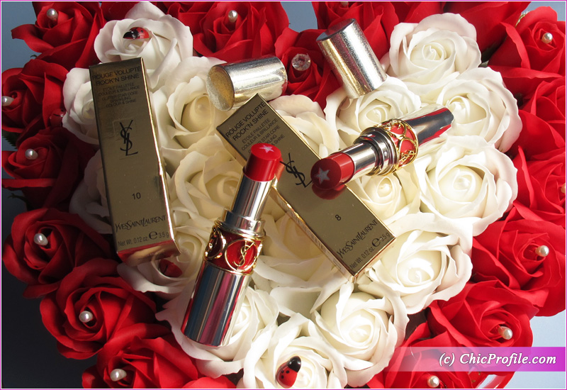 YSL Rouge Volupte Rock'N Shine Lipsticks