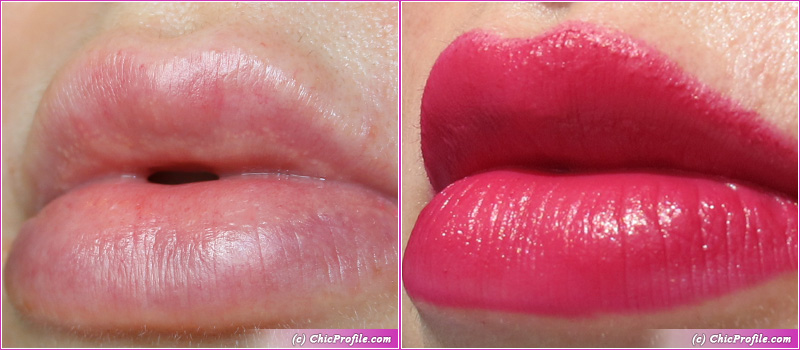 Hermes Rose Velours Rouge Matte Lipstick Lip Swatch