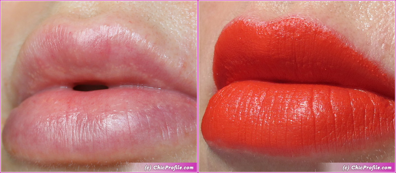 Hermes Rouge Casaque Rouge Matte Lipstick Lip Swatch