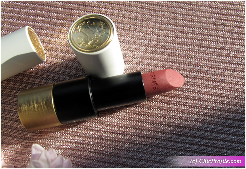 Hermes Rose Velours & Rouge Casaque Rouge Matte Lipsticks Review