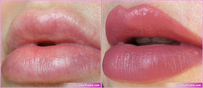 Hermes Rose Boise Lipstick Lip Swatches