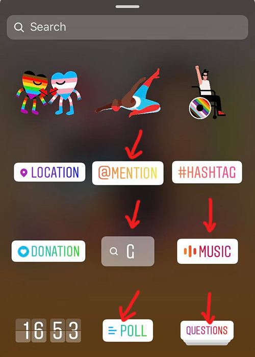 Instagram Story Options