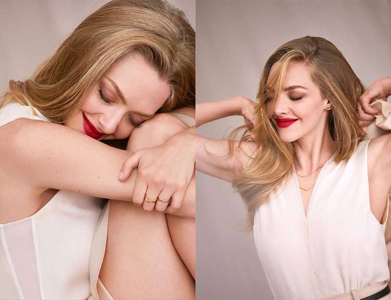 Amanda Seyfrid Red Lipstick