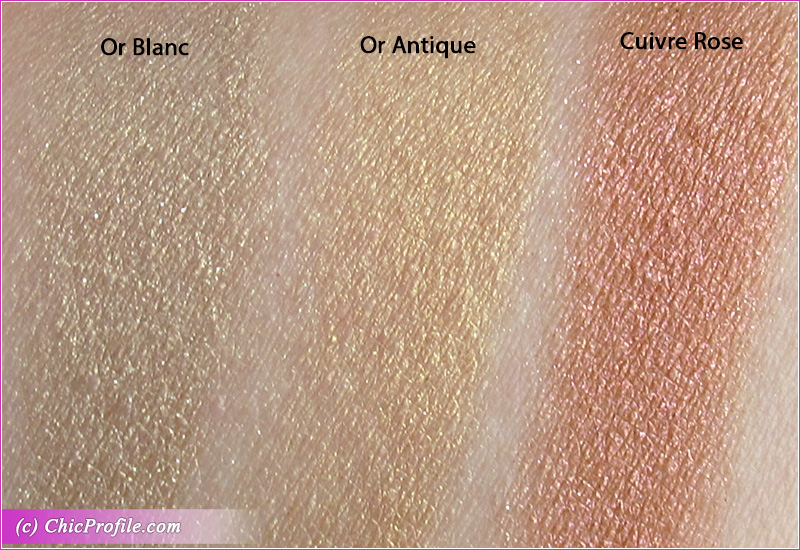 Chanel Ombre Premiere Or Blanc, Or Antique, Cuivre Rose, Cuir Brun