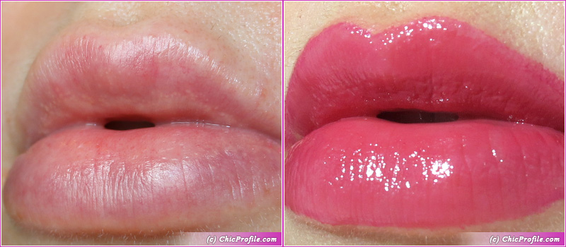 Pat McGrath Belle Amour Divinyl Lip Shine Comparison