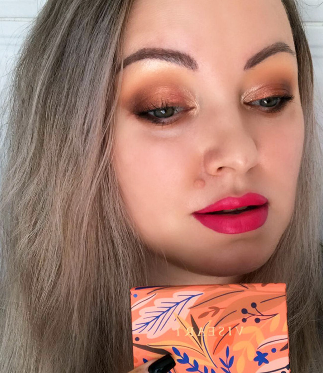 Viseart Apricotine Petit Pro Palette Makeup Look