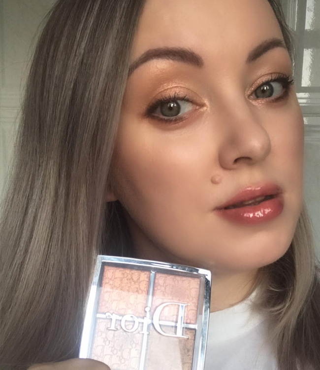 Dior Backstage Copper Gold Glow Face Palette as Eyeshadow