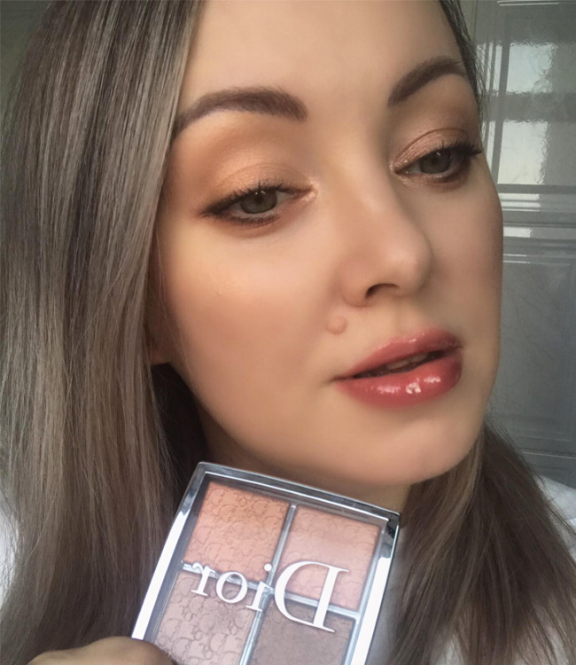 Dior Backstage Copper Gold Glow Face Palette Makeup Look