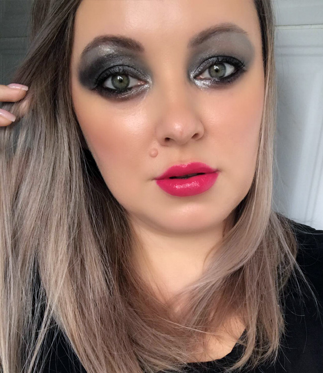 Dior Holiday Black Night Palette Racoon Eyes Makeup Look