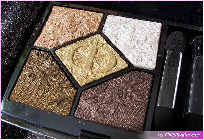 Dior Golden Nights (549) Golden Snow Eyeshadow Palette Pattern