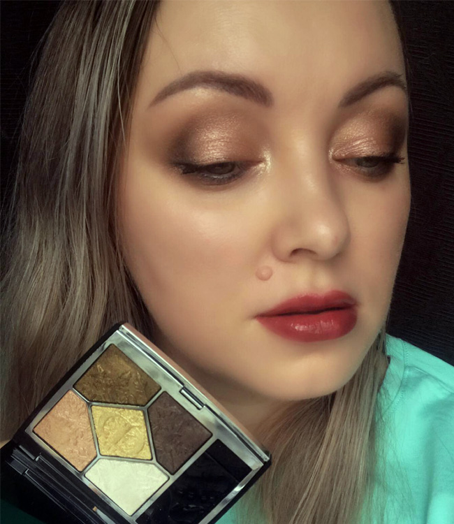 Dior Golden Nights (549) Golden Snow Eyeshadow Palette Makeup