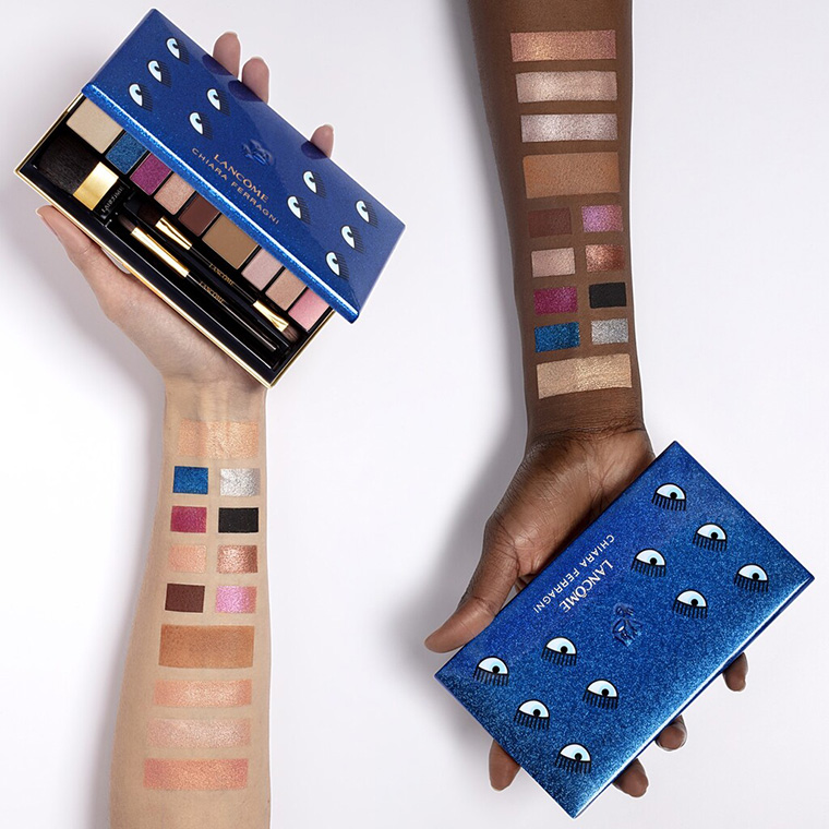 Lancome X Chiara Ferragni Eyeshadow Palette Swatches