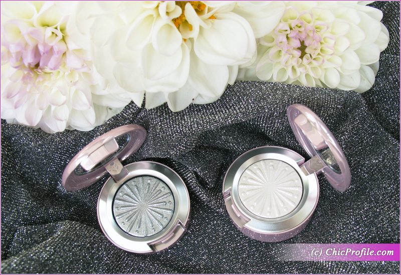 MAC Silver Bells & Cooler Than Being Cool Extra Dimension Foiled Eyeshadows Open