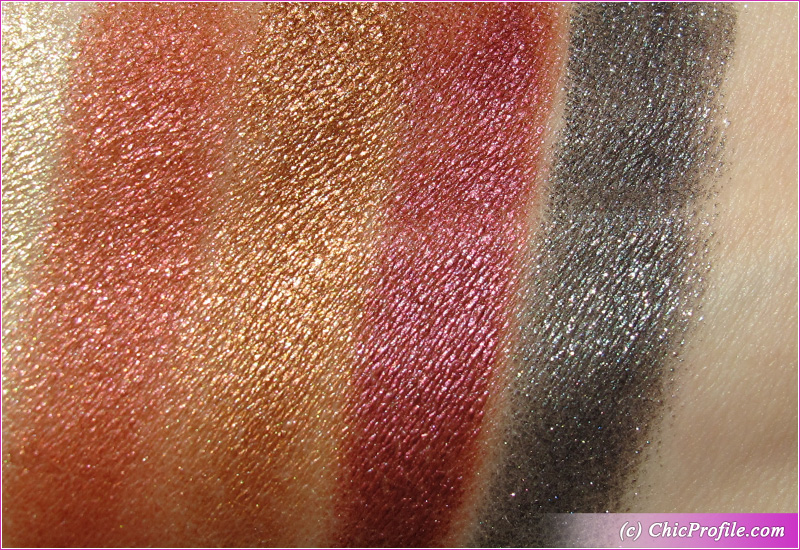 Makeup by Mario Master Metallics Eyeshadow Palette Swatches Third Row