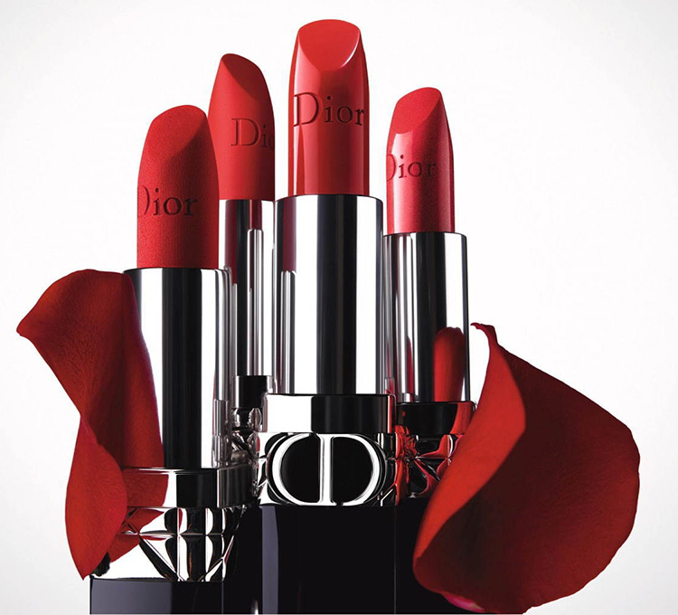  Dior Rouge Dior Balm Lip Line Red Lipsticks
