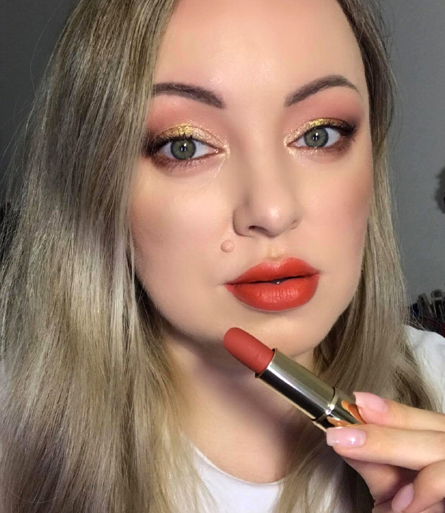 L'Absolu Rouge Intimatte (169) Love Rendez-Vous Makeup Look