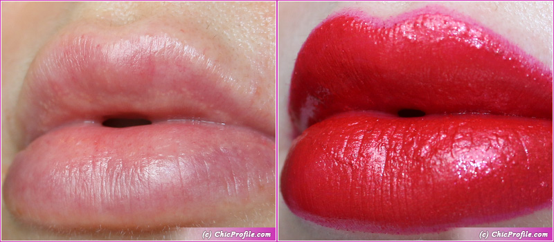 Lancome L'Absolu Rouge Crystal Sunset Precious Holiday Lipstick Lip Swatches