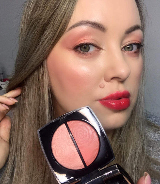 Chanel Fleurs de Printemps Blush and Highlighter Duo Review, Live