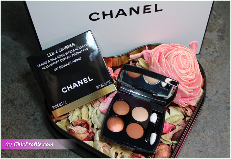 Chanel Bouquet Ambre (372) Les 4 Ombres Multi-Effect Quadra Eyeshadow  Review, Live Swatches, Makeup Look - Beauty Trends and Latest Makeup  Collections