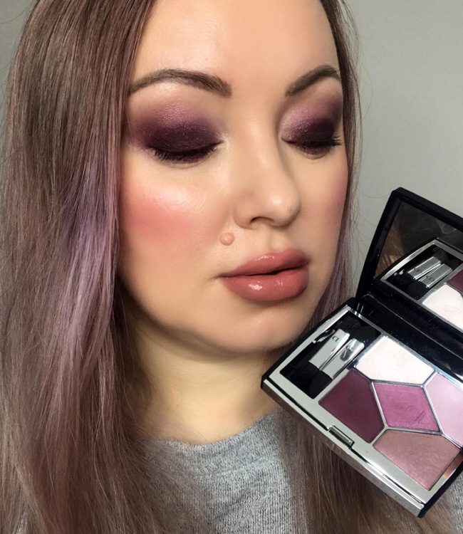 Dior 5 Couleurs Couture 849 Pink Sakura Eyeshadow Palette Review, Live ...