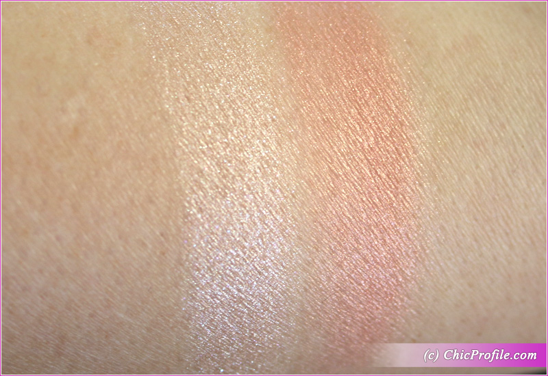 Bobbi Brown Pink Glow & Sunset Glow Highlighting Powder Duo Swatches