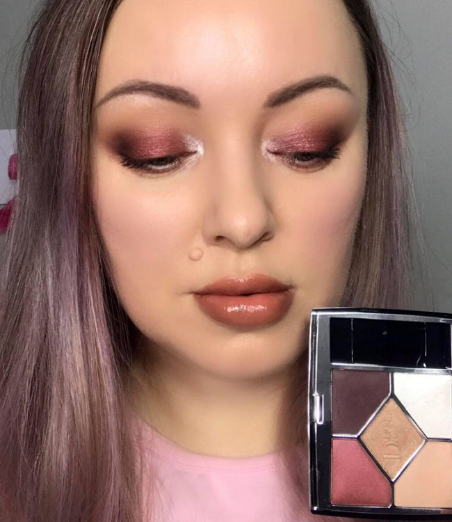 Dior Wild Brown Palette Makeup Look